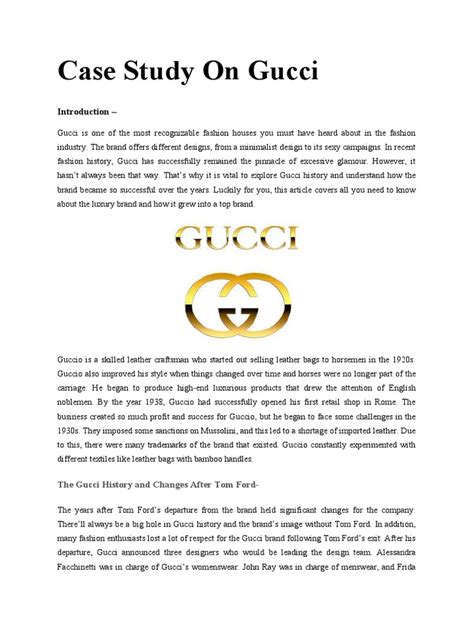 study of Gucci PDF